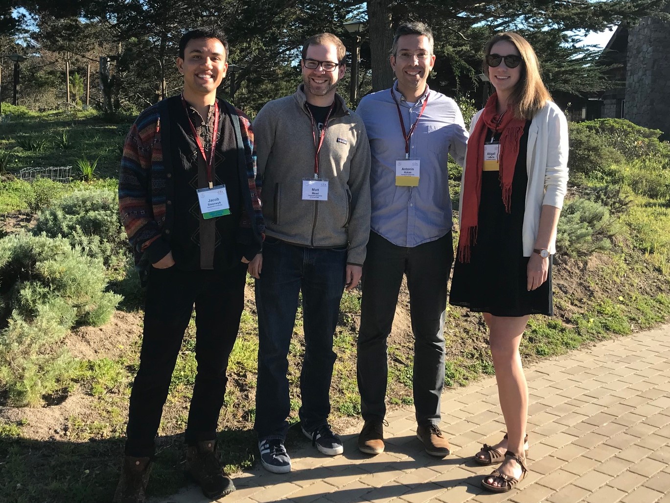   Members of the Rokas lab at the 30th Fungal Genetics Conference at Asilomar, March 2019