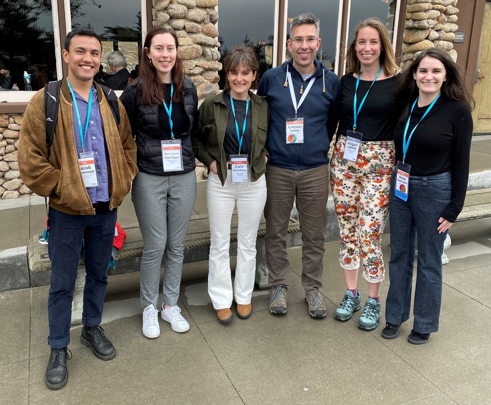  Members of the Rokas lab at the 31st Fungal Genetics Conference at Asilomar, March 2022