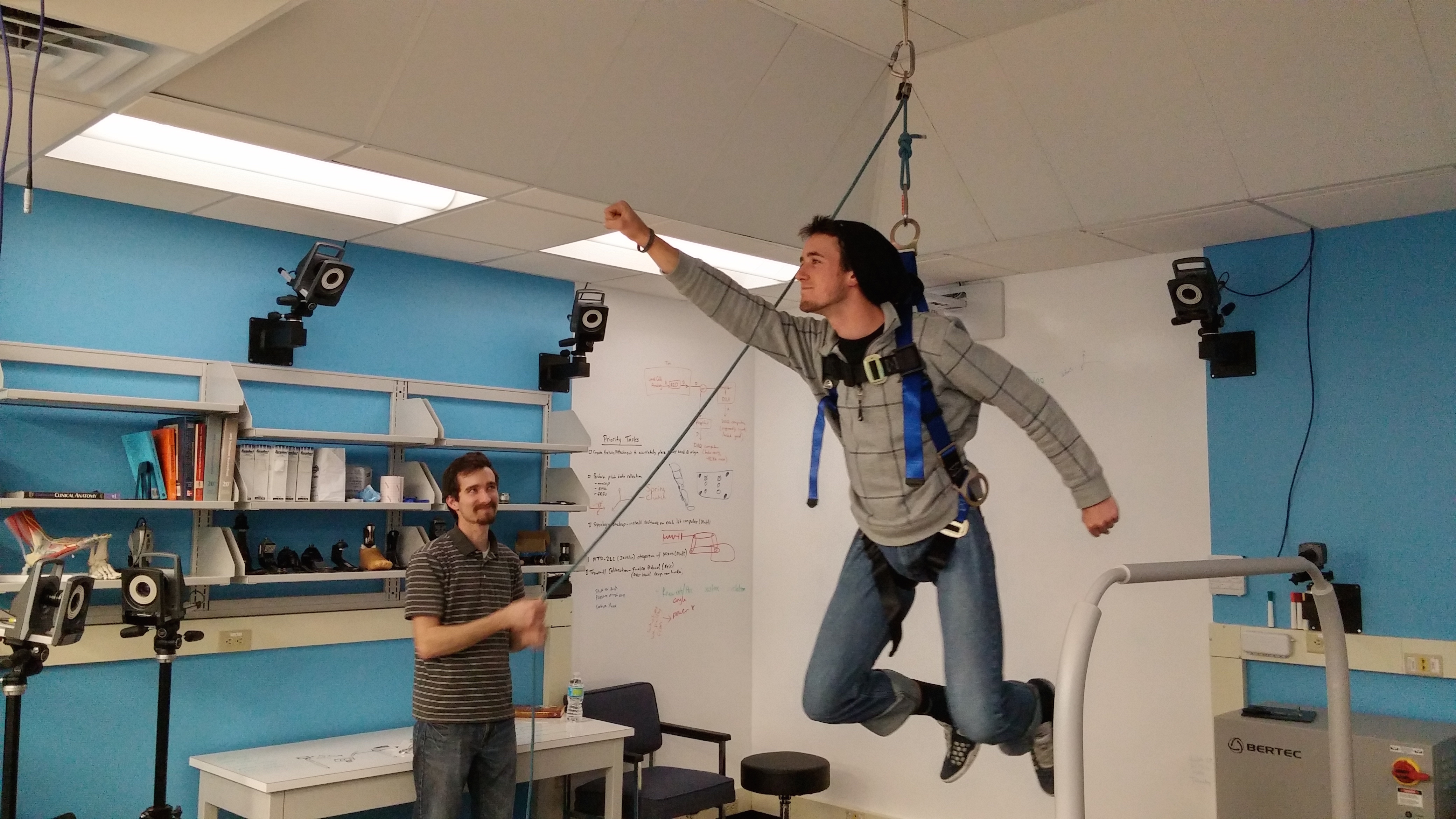 pic 4a - Up Up And Away - testing our new safety harness 021015